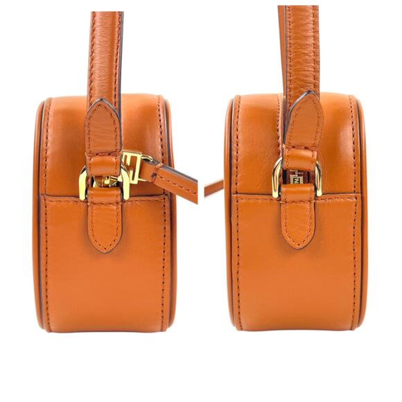 Fendi Zucca Embossed Leather Camera Crossbody Bag